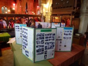 Information boards in All Saints church