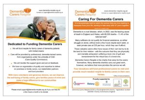 An advertisement for Dementia Carers Respite
