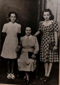 Eugenia Dziadura (right), with mother Katarzyna (centre), and sister Rozalia