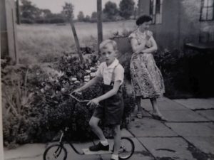 Richard and his mum in Marsworth Hostel